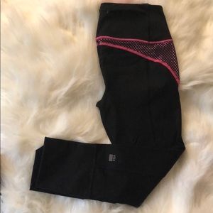 Victoria Secret Pink Black Sport Fitness Leggings